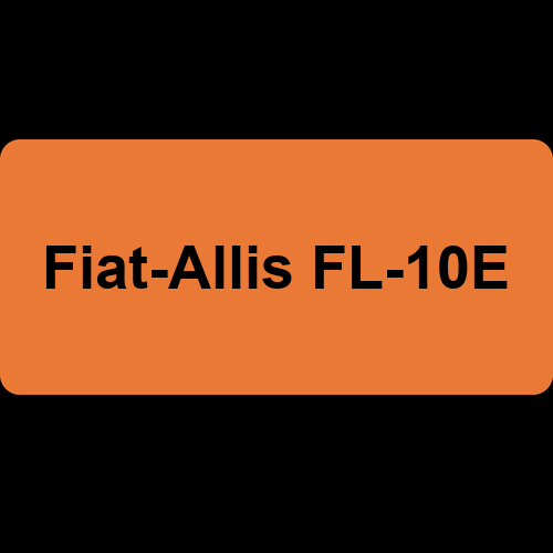 Fiat-Allis FL-10E